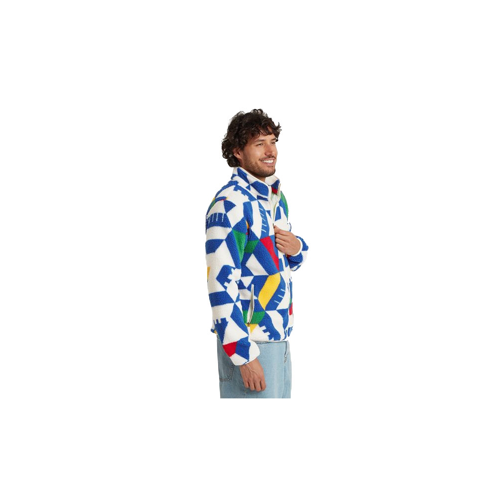 Sherpa Adventure Gear Tarcho Printed Full Zip Fleece Peetho Geo Block SU50015-238 fleeces en truien online bestellen bij Kathmandu Outdoor & Travel