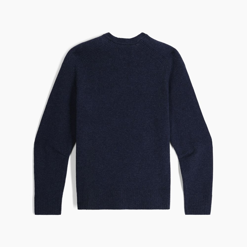 Royal Robbins Rockcraft Wool Pullover Deep Blue HTR Y12600148-419 fleeces en truien online bestellen bij Kathmandu Outdoor & Travel