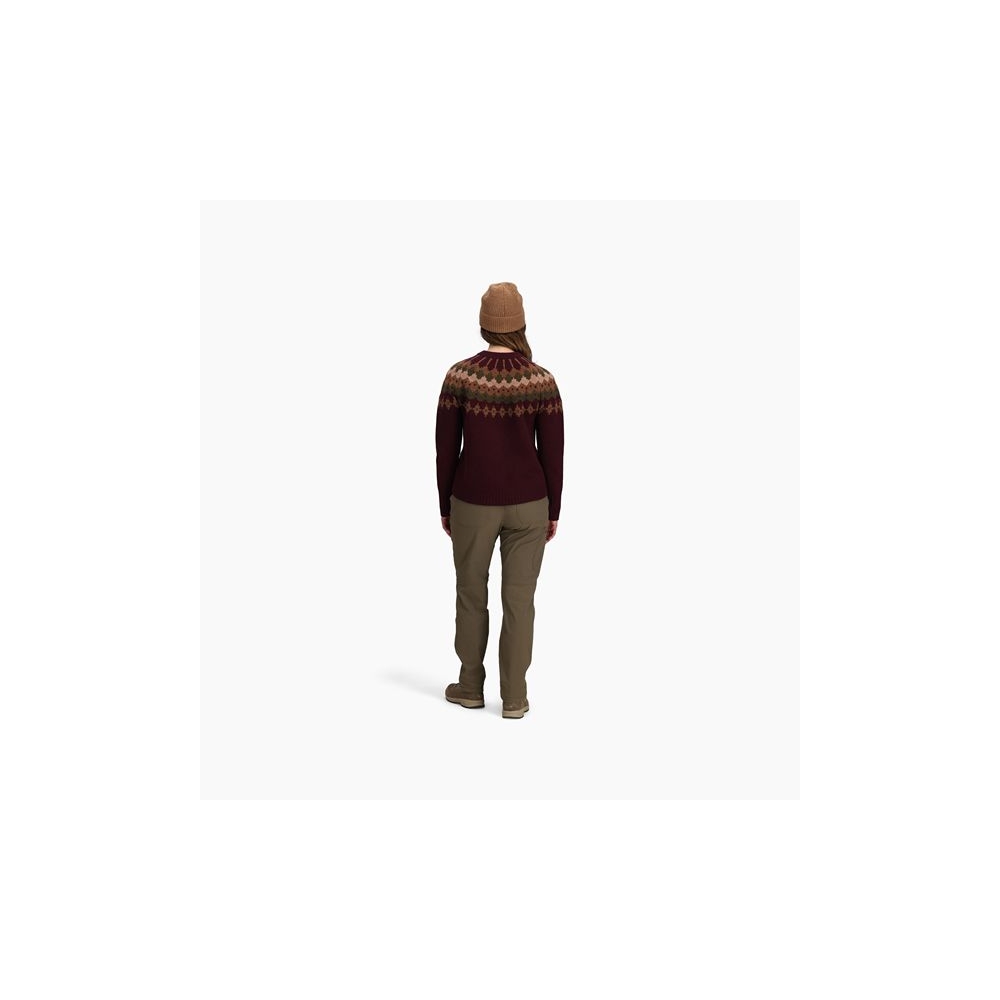 Royal Robbins Rockcraft Wool Crew Women's Loganberry Htr Snowcreek Pt Y14600122-675 fleeces en truien online bestellen bij Kathmandu Outdoor & Travel