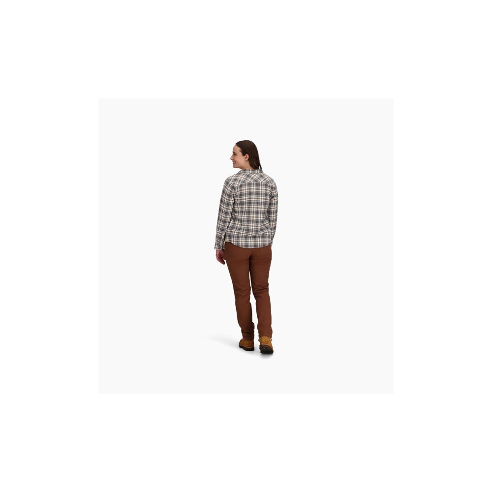 Royal Robbins Lieback Organic Cotton Flannel L/S Women's Everglade Bodega Bay Pld Y621012-312 shirts en tops online bestellen bij Kathmandu Outdoor & Travel