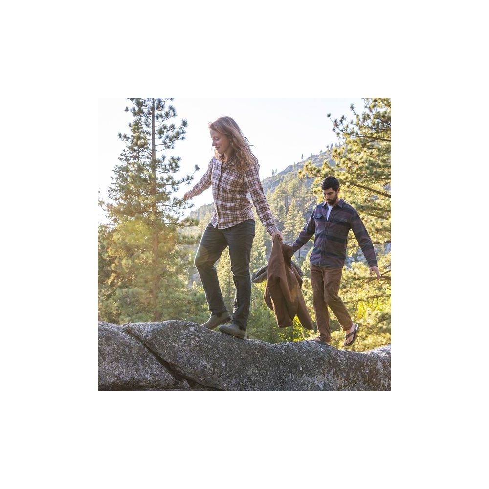 Royal Robbins Lieback Organic Cotton Flannel L/S Women's Everglade Bodega Bay Pld Y621012-312 shirts en tops online bestellen bij Kathmandu Outdoor & Travel