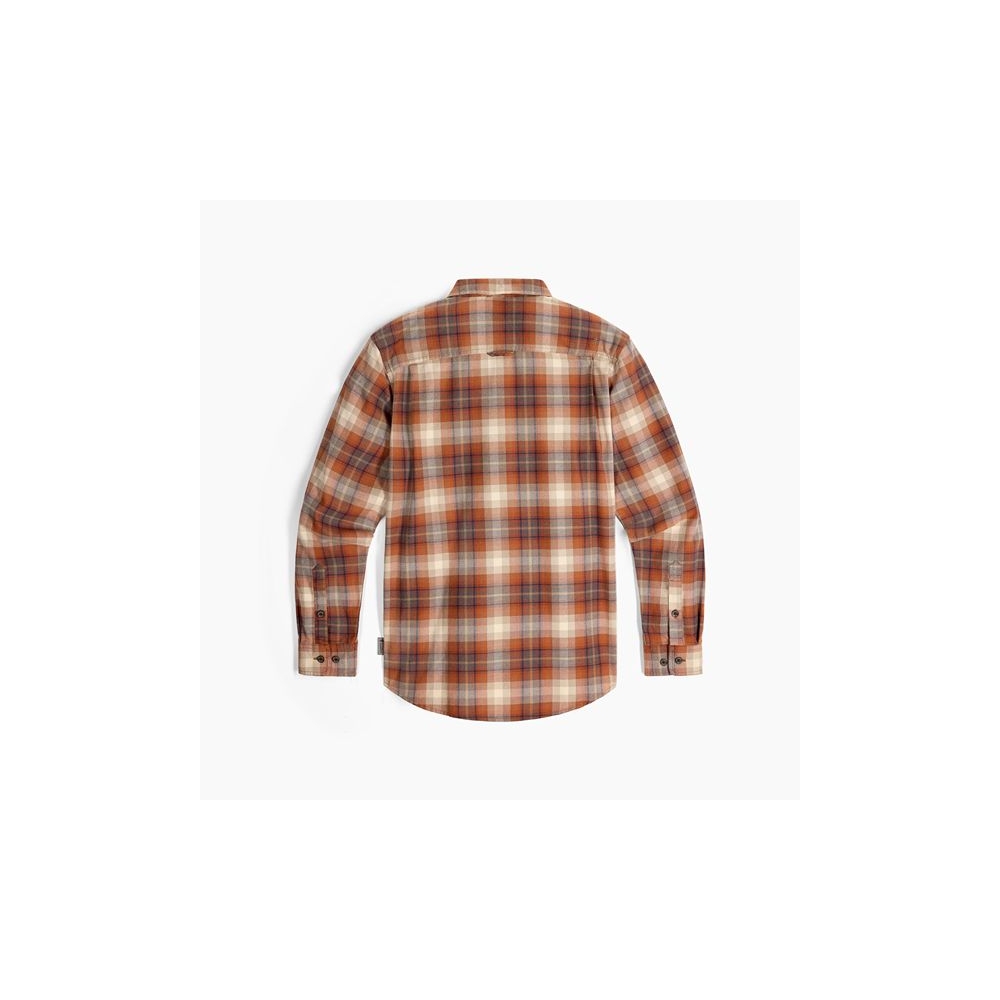 Royal Robbins Lieback Organic Cotton Flannel L/S Rust Brown Dipsea Pld Y722022-248 shirts en tops online bestellen bij Kathmandu Outdoor & Travel