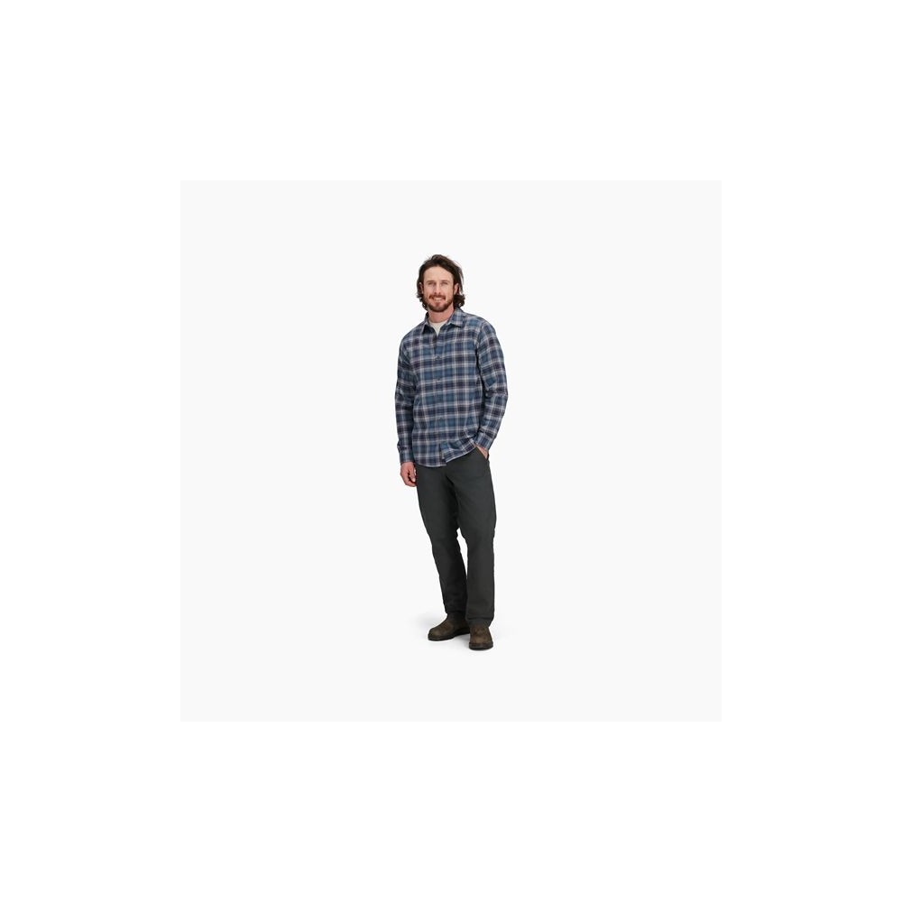 Royal Robbins Lieback Organic Cotton Flannel L/S Navy Dipsea Pld Y722022-413 shirts en tops online bestellen bij Kathmandu Outdoor & Travel