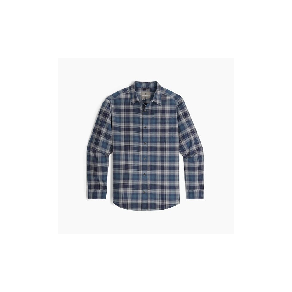 Royal Robbins Lieback Organic Cotton Flannel L/S Navy Dipsea Pld Y722022-413 shirts en tops online bestellen bij Kathmandu Outdoor & Travel