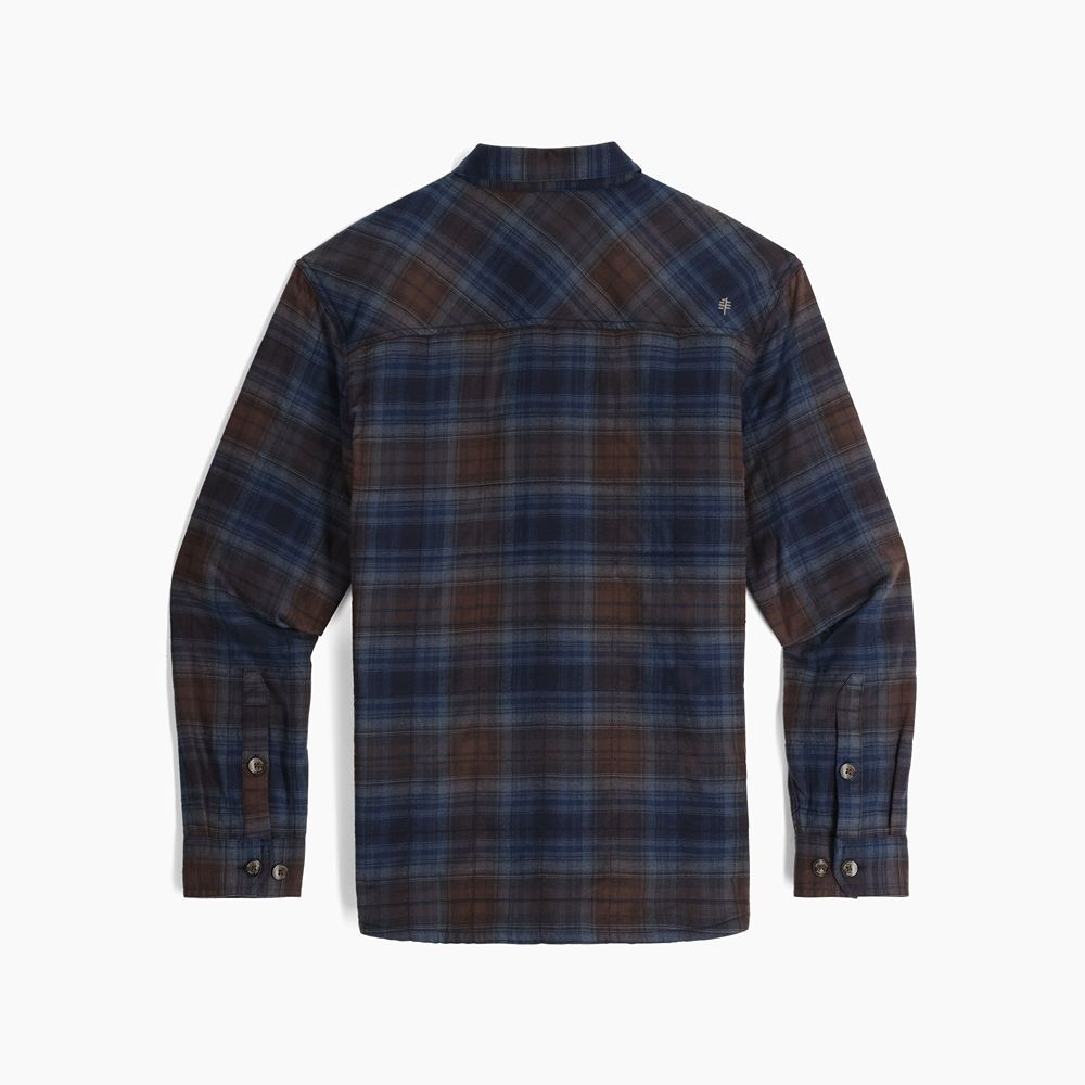 Royal Robbins Snowcap Lined Flannel Long Sleeve Naval Tioga Pld Y722032-420 shirts en tops online bestellen bij Kathmandu Outdoor & Travel