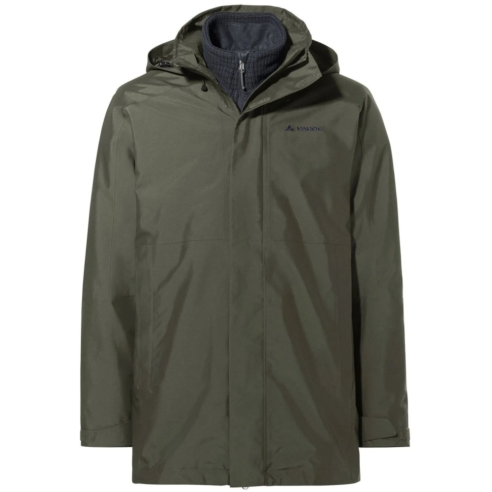 Vaude Idris 3in1 Parka IV khaki 47976-161 jassen online bestellen bij Kathmandu Outdoor & Travel