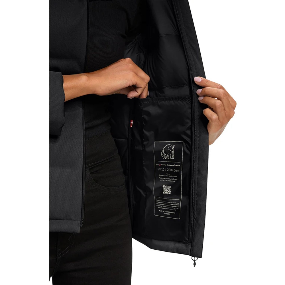 Nordisk Moana Bonded Hardshell Down Jacket Women's Black 20121270-Black jassen online bestellen bij Kathmandu Outdoor & Travel