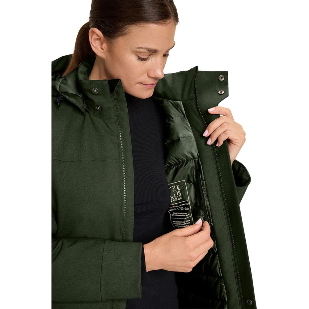 Nordisk Nordisk Tana Down Coat Women's 20121234-Kombu Green jassen  Nordisk Tana Down Coat Women's Kombu Green  20121234-Kombu Green jassen online bestellen bij Kathmandu Outdoor & Travel