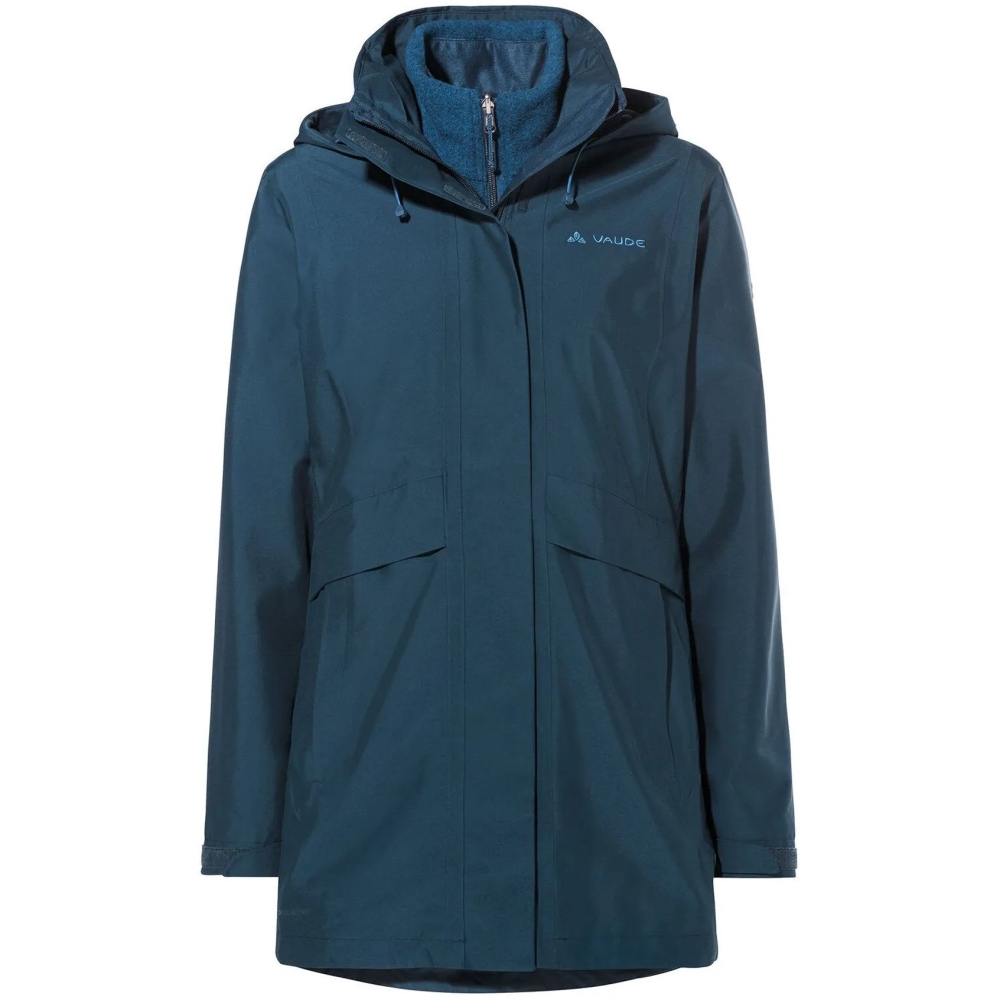 Vaude Idris 3in1 Parka IV Women's dark sea 47967-179 jassen online bestellen bij Kathmandu Outdoor & Travel