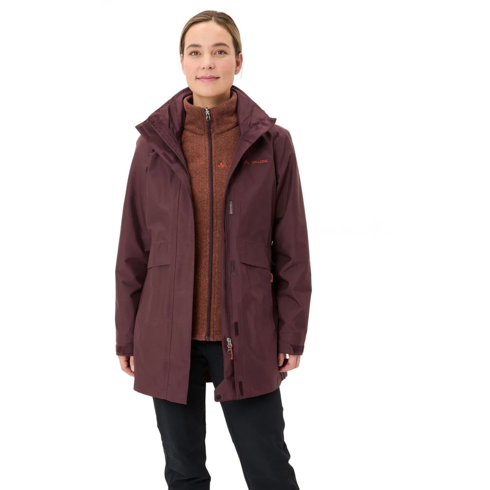 Vaude Idris 3in1 Parka IV Women's dark oak 47967-318 jassen online bestellen bij Kathmandu Outdoor & Travel