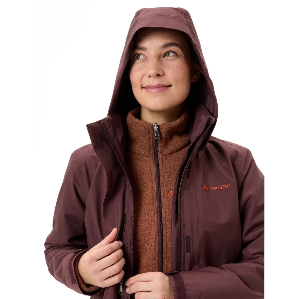 Vaude Idris 3in1 Parka IV Women's dark oak 47967-318 jassen online bestellen bij Kathmandu Outdoor & Travel