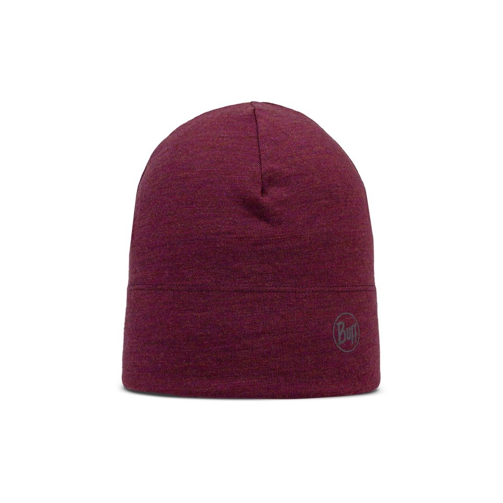 Buff Merino Midweight Beanie MELANGE TIBETAN RED            118007422 kleding accessoires online bestellen bij Kathmandu Outdoor & Travel