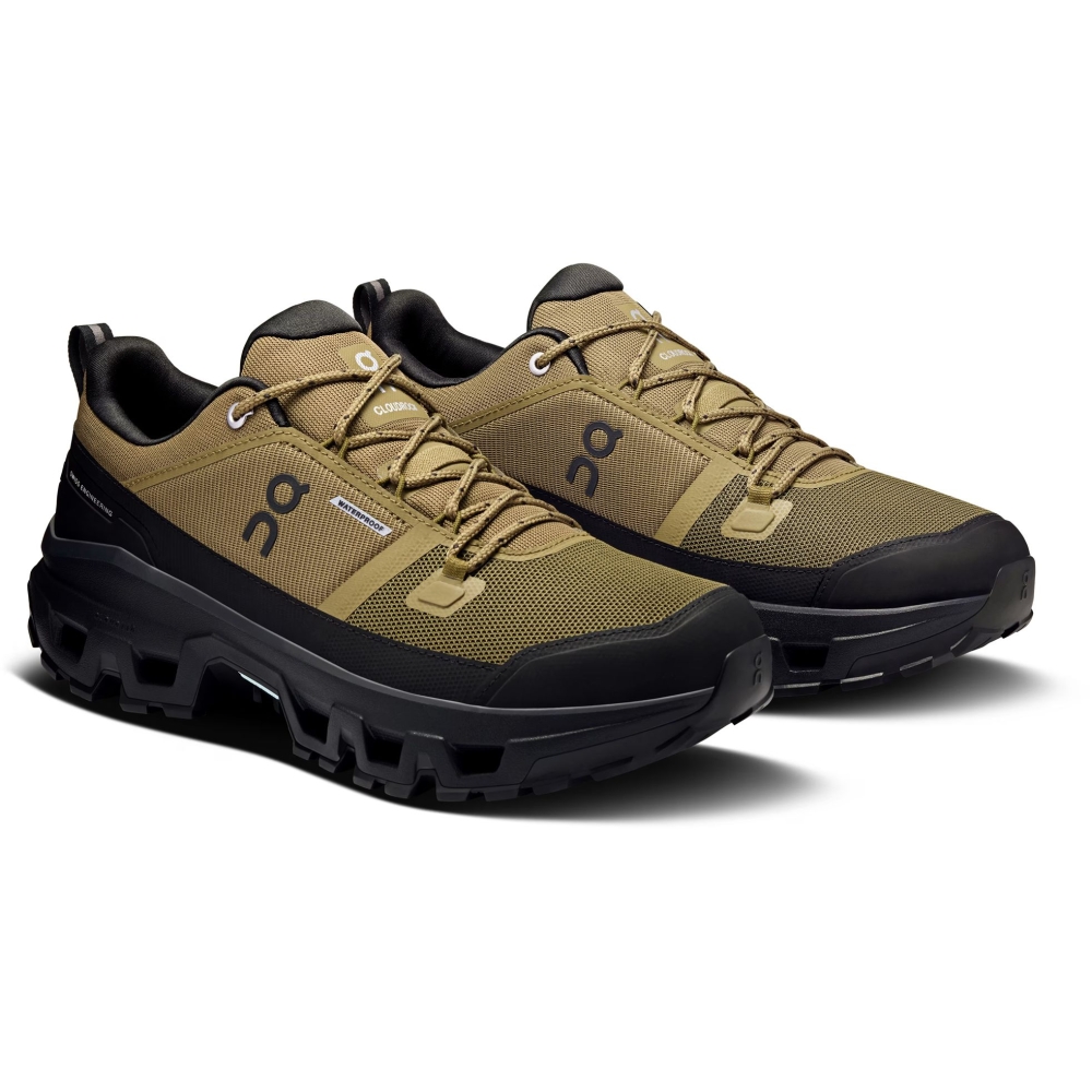 On-running Cloudrock Low WP Hunter | Black 3MF10251473 wandelschoenen heren online bestellen bij Kathmandu Outdoor & Travel