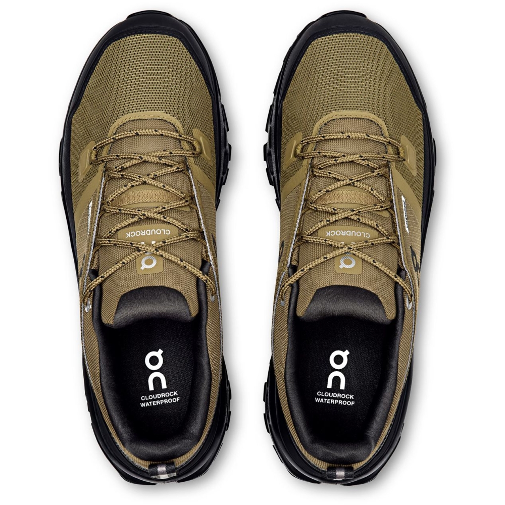 On-running Cloudrock Low WP Hunter | Black 3MF10251473 wandelschoenen heren online bestellen bij Kathmandu Outdoor & Travel