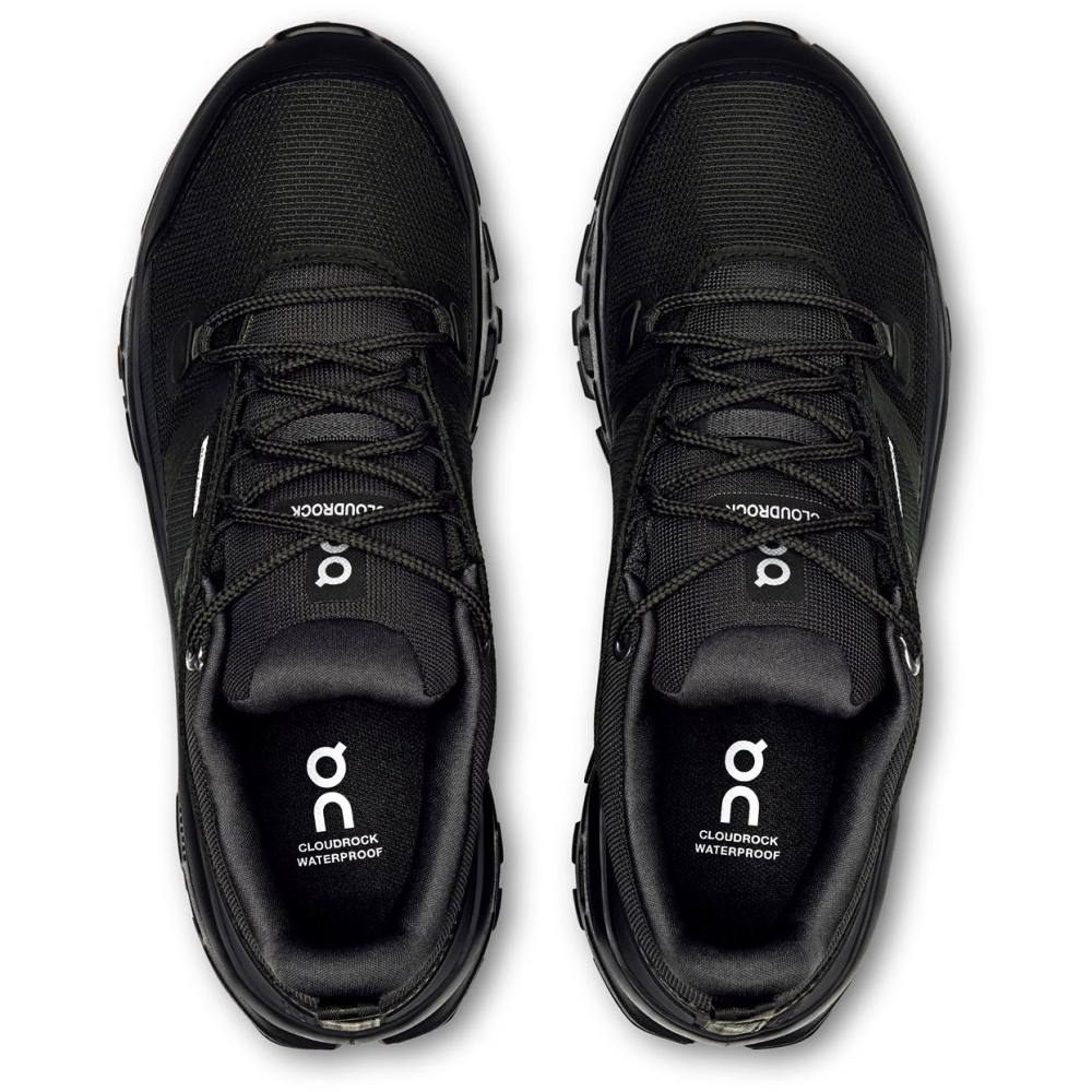 On-running Cloudrock Low WP Women's Black | Black 3WF10141043 wandelschoenen dames online bestellen bij Kathmandu Outdoor & Travel