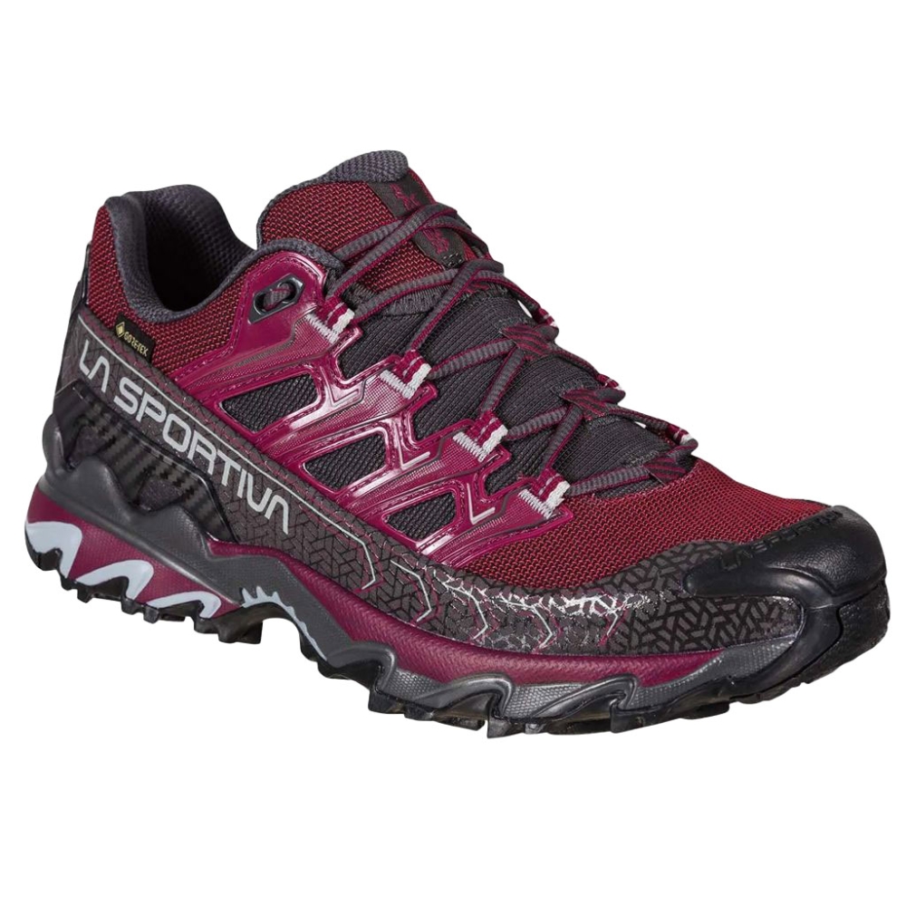 La Sportiva Ultra Raptor II Woman GTX Red Plum/Carbon ZFHS149U02G00 wandelschoenen dames online bestellen bij Kathmandu Outdoor & Travel