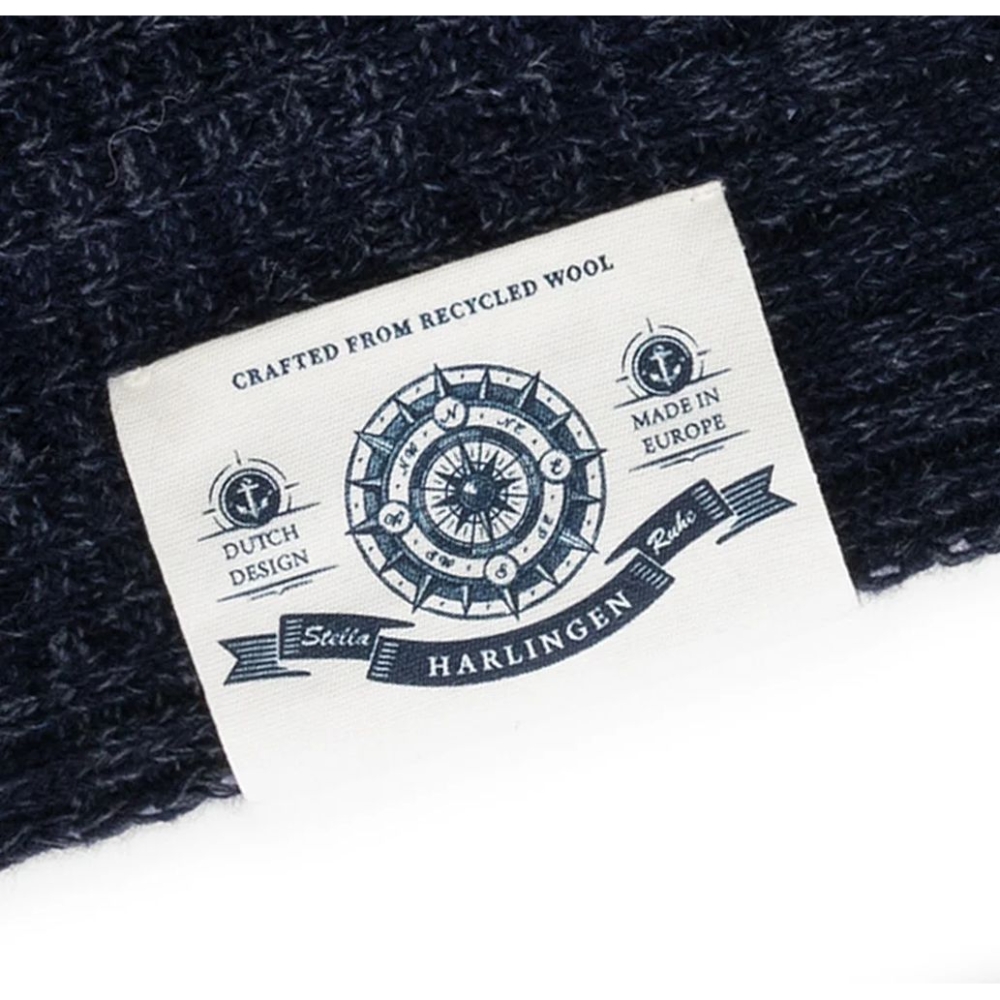 Blue Loop Originals Harlingen Scarf Navy Melange A-SC022-24-B222-OS kleding accessoires online bestellen bij Kathmandu Outdoor & Travel