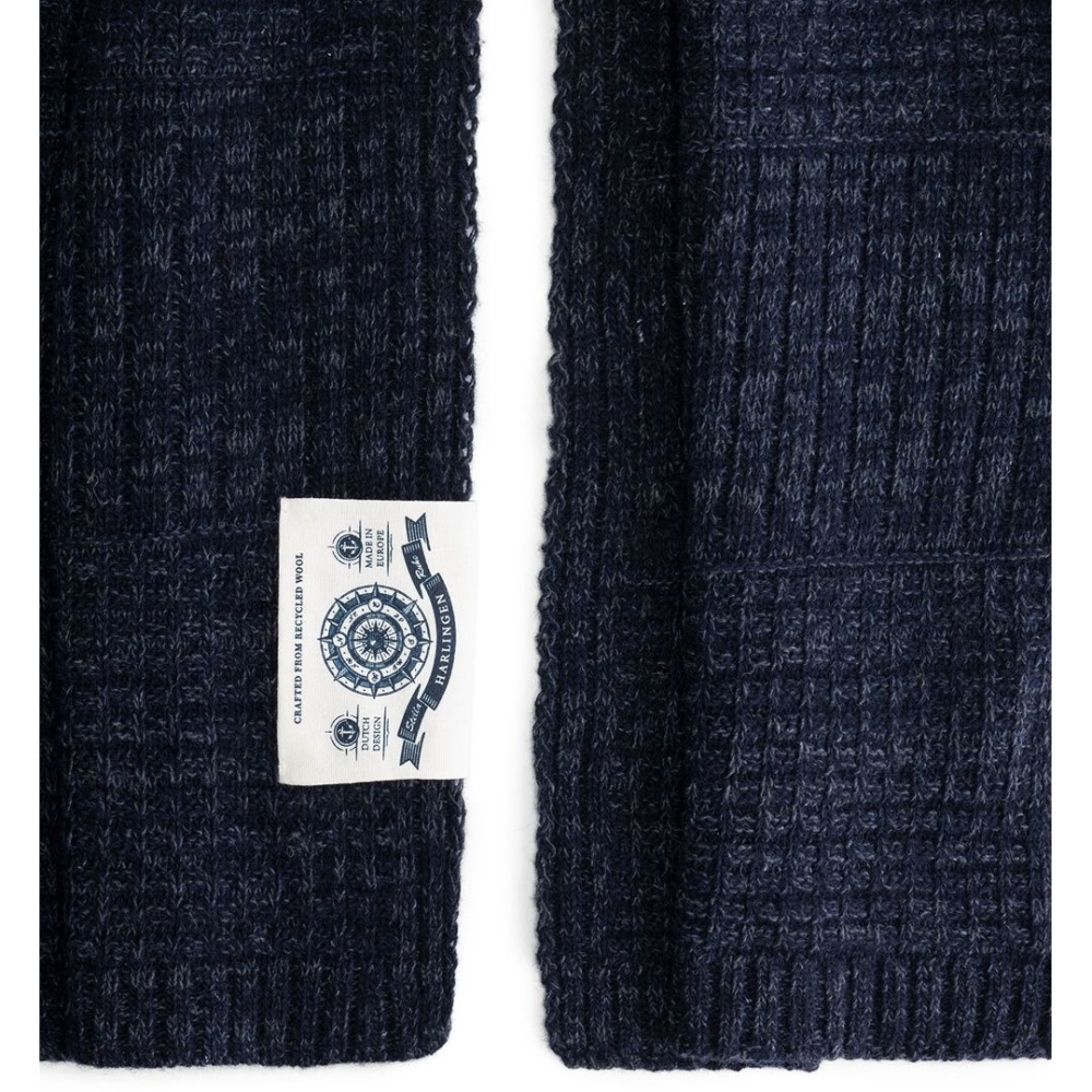 Blue Loop Originals Harlingen Scarf Navy Melange A-SC022-24-B222-OS kleding accessoires online bestellen bij Kathmandu Outdoor & Travel