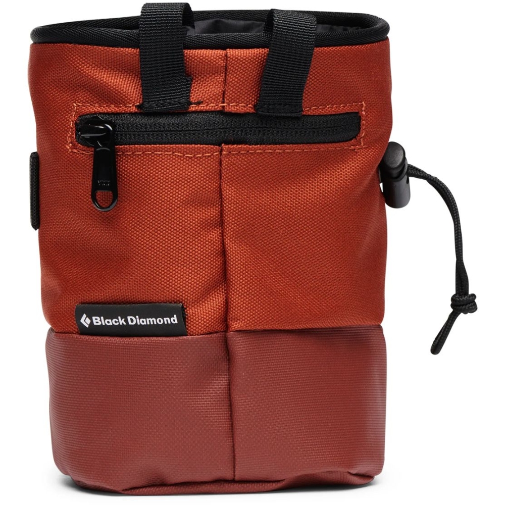 Black Diamond Mojo Zip Chalk Bag Burnt Sienna BD6301176044S_M1 pof, pofzakken en training online bestellen bij Kathmandu Outdoor & Travel