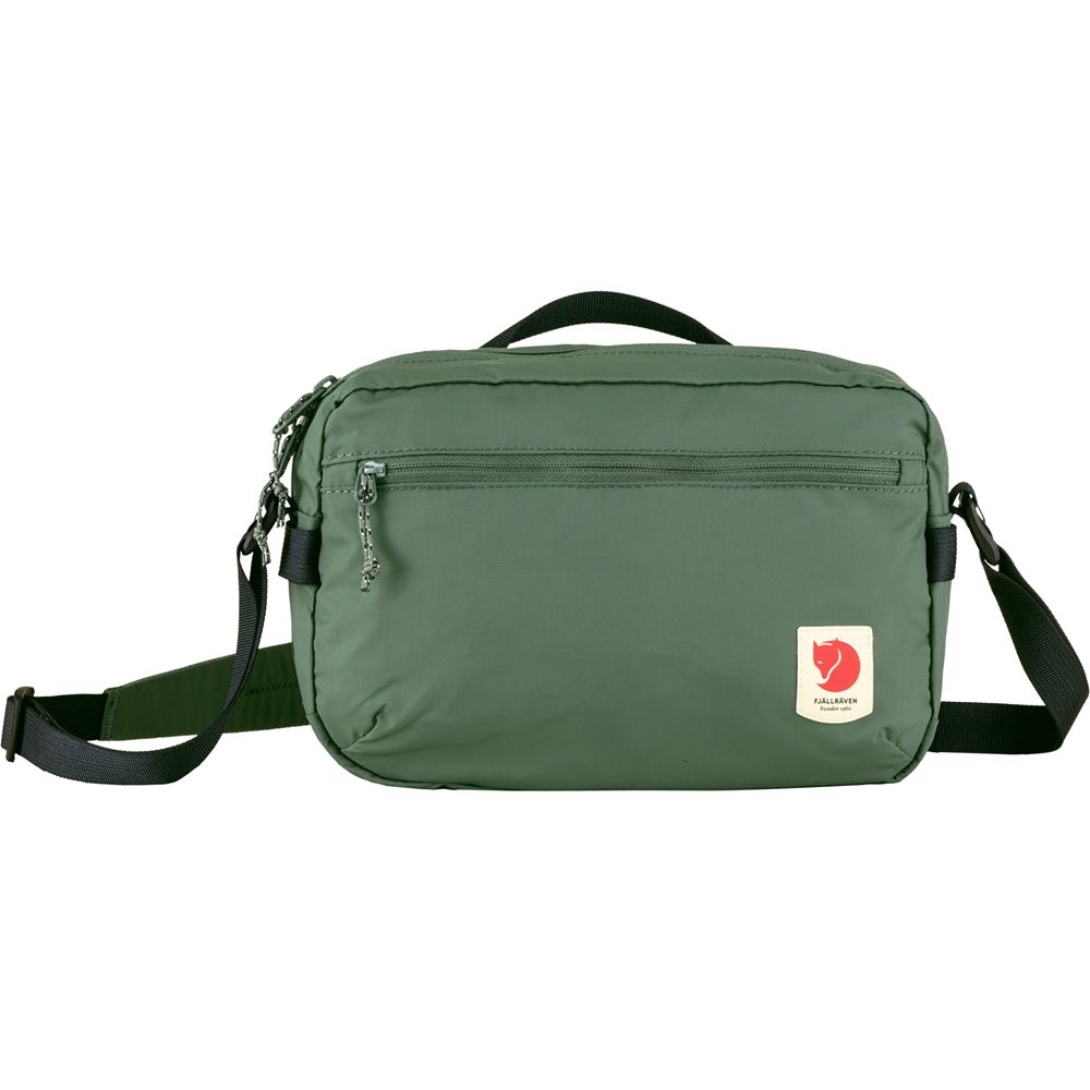 Fjällräven High Coast Crossbody Patina Green F23227-614 tassen online bestellen bij Kathmandu Outdoor & Travel