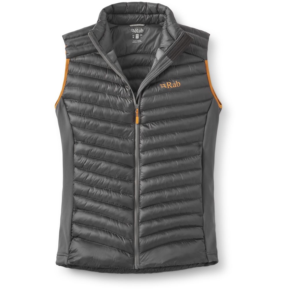 Rab Cirrus Flex Vest Graphene QIP-35-GRH jassen online bestellen bij Kathmandu Outdoor & Travel
