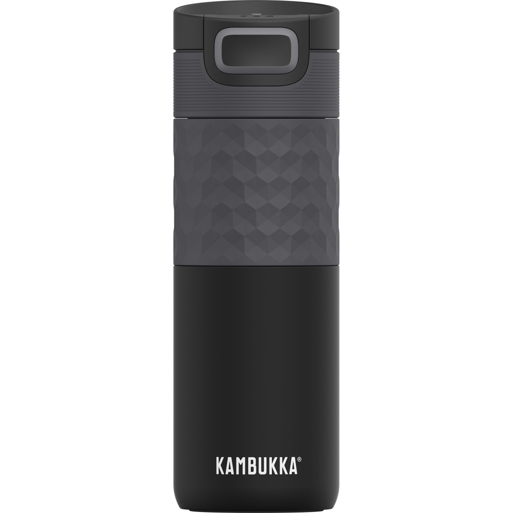 Kambukka Etna Grip 500ml  Black Steel 11-01010 drinkflessen en thermosflessen online bestellen bij Kathmandu Outdoor & Travel