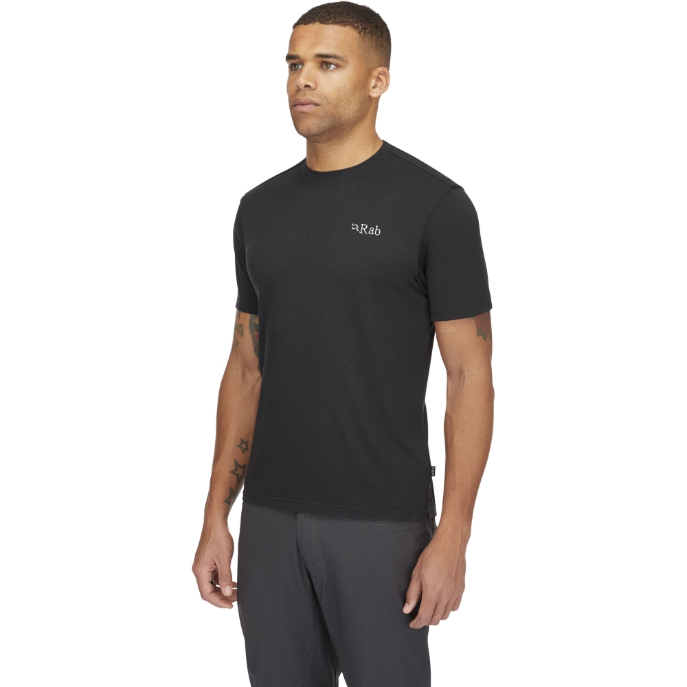 Rab Crimp Elevation Tee Beluga QBL-68-BEL shirts en tops online bestellen bij Kathmandu Outdoor & Travel
