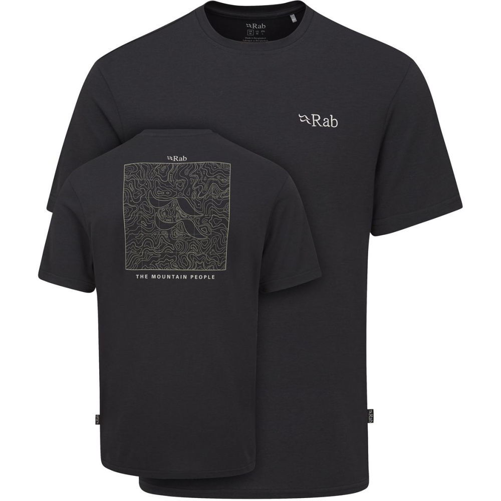 Rab Crimp Elevation Tee Beluga QBL-68-BEL shirts en tops online bestellen bij Kathmandu Outdoor & Travel