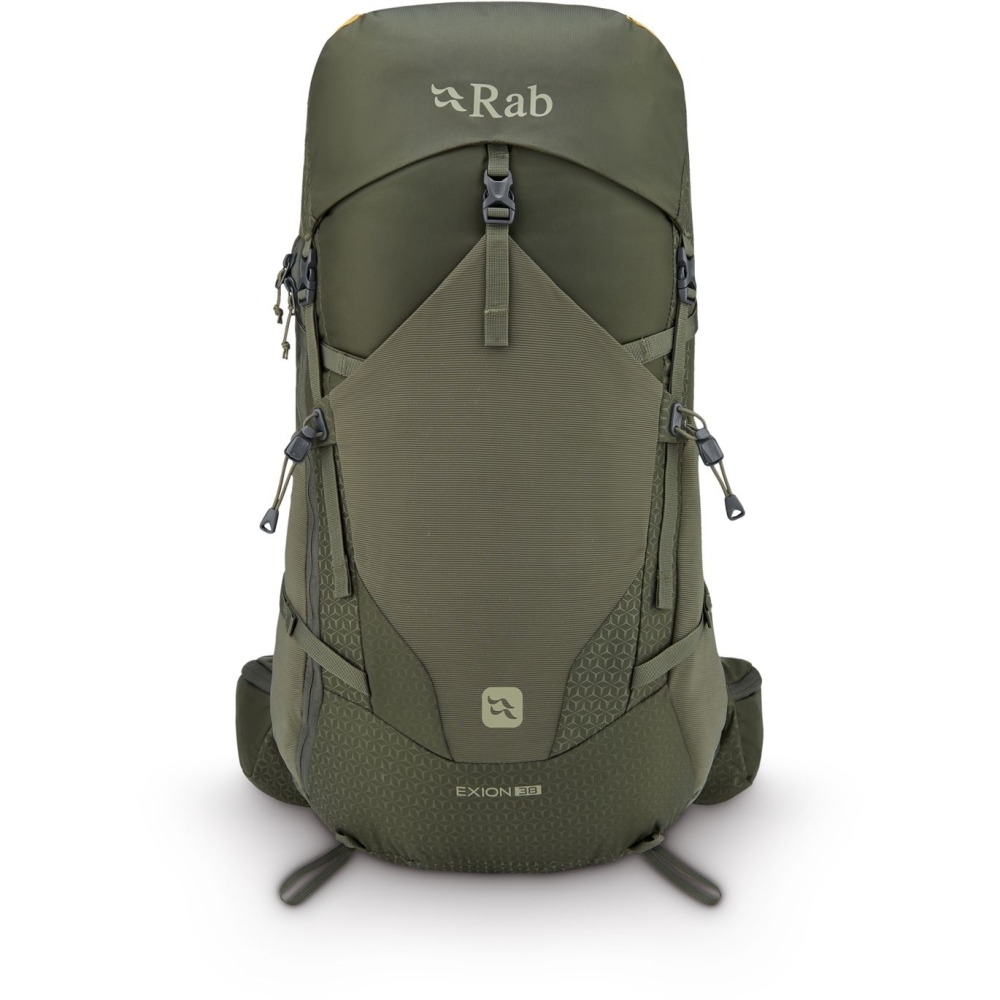 Rab Exion 38 Army QAP-73-ARM dagrugzakken online bestellen bij Kathmandu Outdoor & Travel