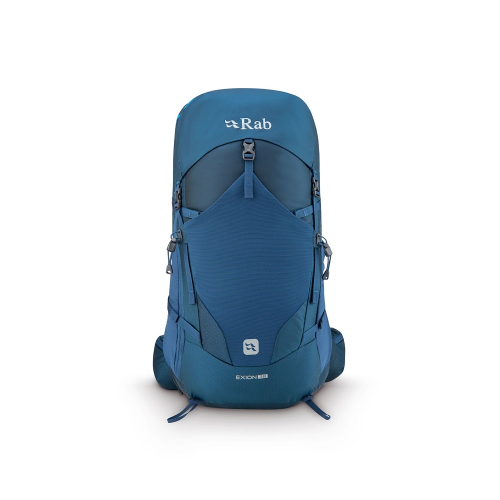 Rab Exion 38 Tempest Blue QAP-73-TMB dagrugzakken online bestellen bij Kathmandu Outdoor & Travel