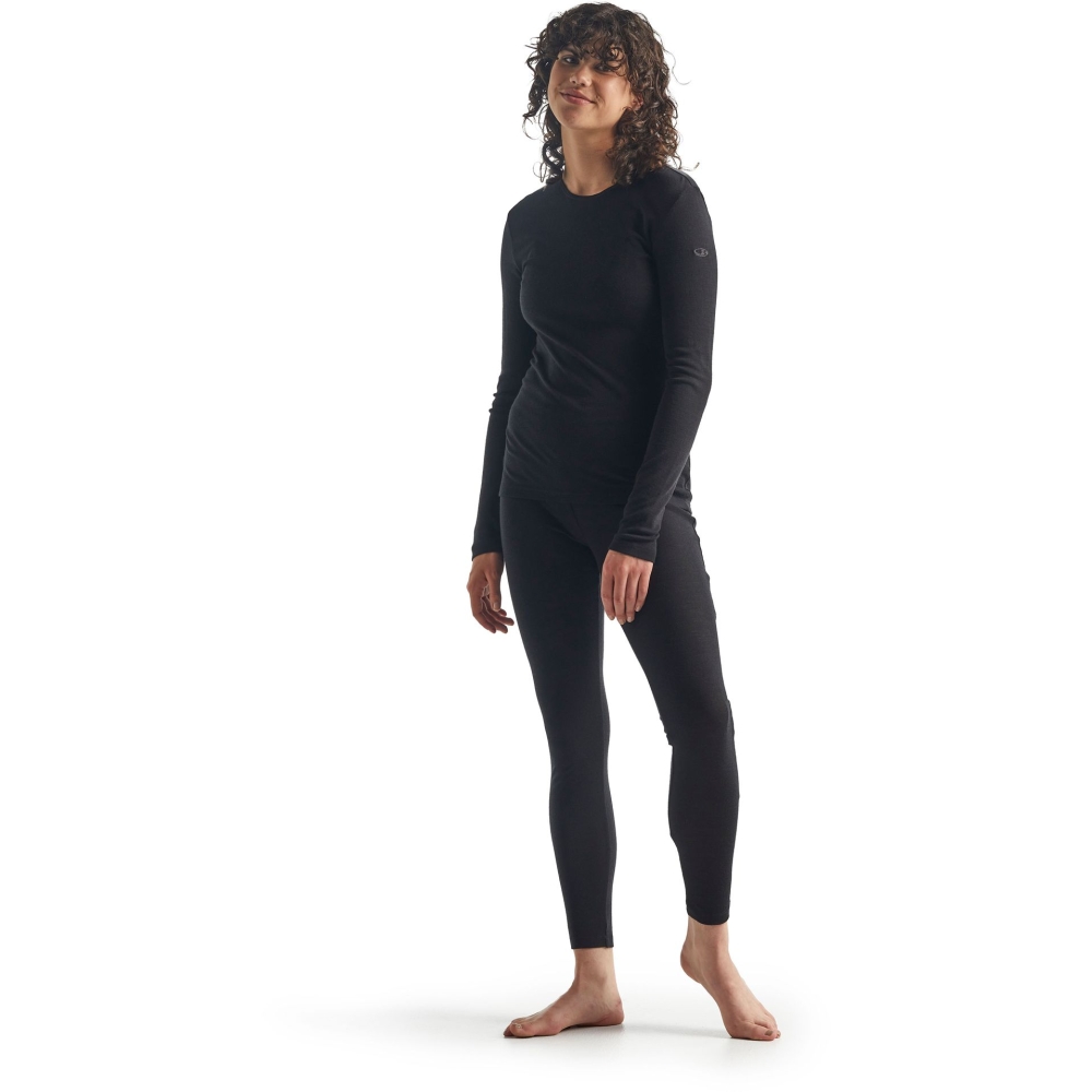 Icebreaker 175 Everyday LS Crewe Women's Black IB104471-0011 onderkleding/thermokleding online bestellen bij Kathmandu Outdoor & Travel