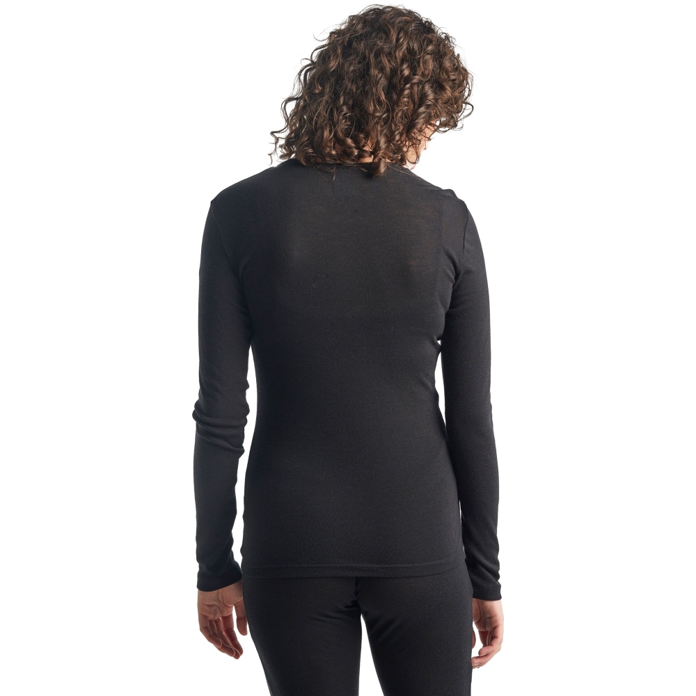 Icebreaker 175 Everyday LS Crewe Women's Black IB104471-0011 onderkleding/thermokleding online bestellen bij Kathmandu Outdoor & Travel