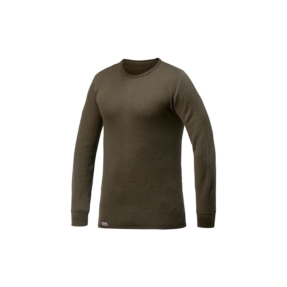 woolpower Crewneck 200 Pine Green 7112-Pine Green onderkleding/thermokleding online bestellen bij Kathmandu Outdoor & Travel