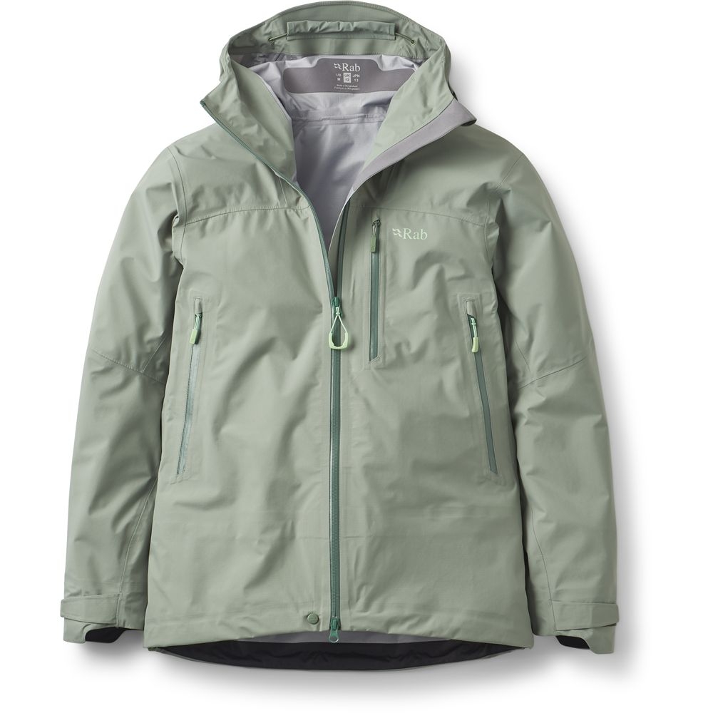 Rab Firewall Mountain Jacket Women's Dark Fig Green QWG-97-DFG jassen online bestellen bij Kathmandu Outdoor & Travel