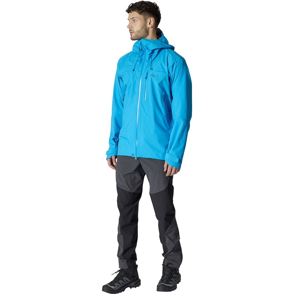 Rab Rab Firewall Mountain Jacket QWG-96-MYB jassen Rab Firewall Mountain Jacket Maya Blue QWG-96-MYB jassen online bestellen bij Kathmandu Outdoor & Travel