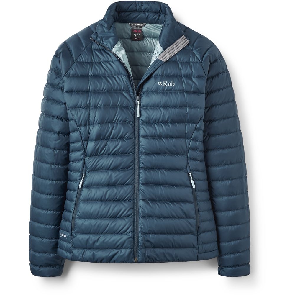 Rab Rab Microlight Jacket Women's QDB-17-TMB jassen Rab Microlight Jacket Women's Tempest Blue QDB-17-TMB jassen online bestellen bij Kathmandu Outdoor & Travel