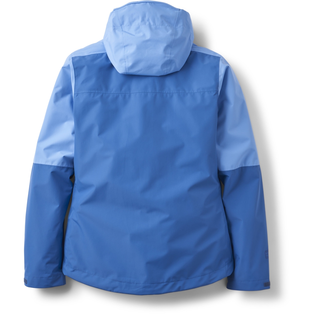Rab Downpour Jacket Women's Bluebird/Dark Bluebird QWI-07-BDB jassen online bestellen bij Kathmandu Outdoor & Travel