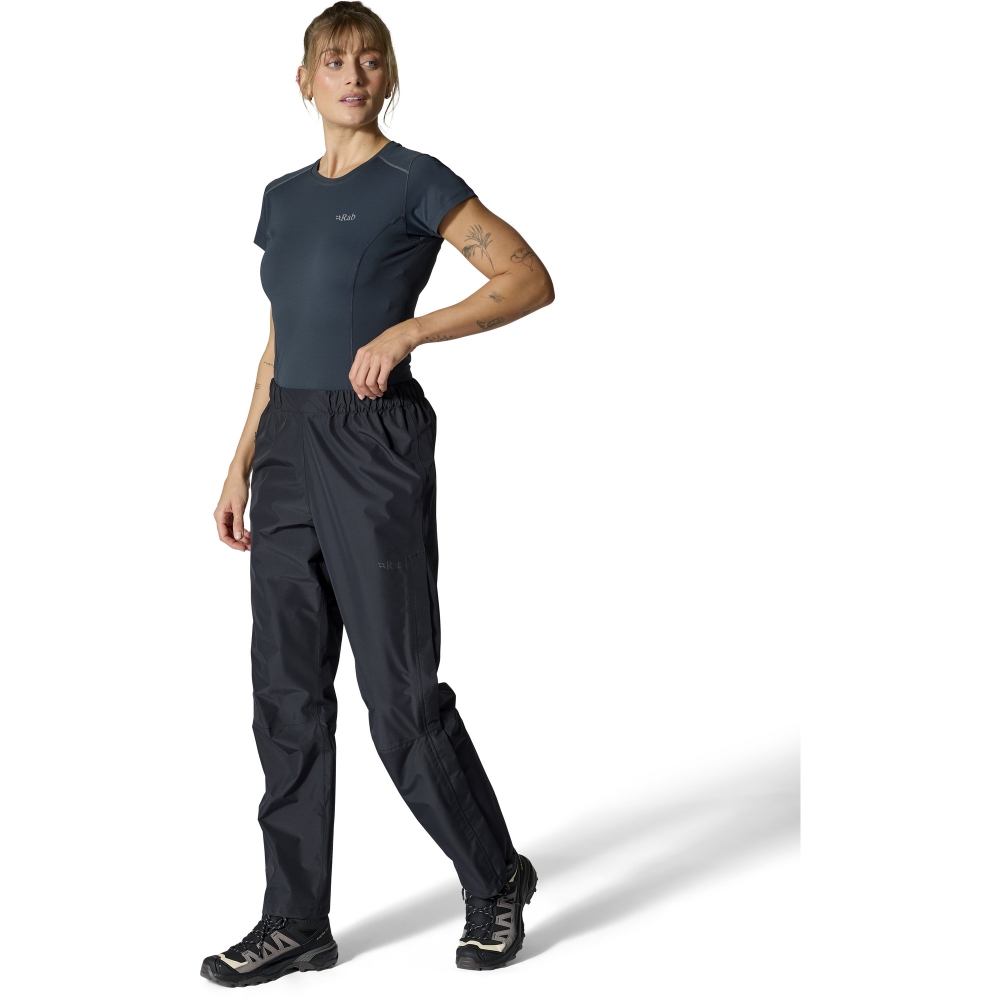 Rab Downpour Pants Women's Black QWI-30-BLK broeken online bestellen bij Kathmandu Outdoor & Travel
