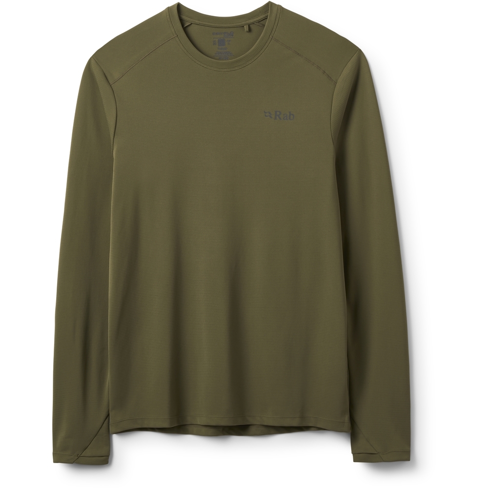 Rab Force LS Tee Olive QCC-22-OLV shirts en tops online bestellen bij Kathmandu Outdoor & Travel