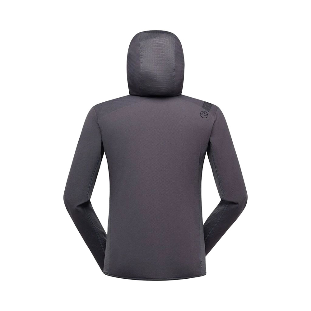 La Sportiva La Sportiva Big Wall Pullover Hoody ZAMF021-G19W04 fleeces en truien  La Sportiva Big Wall Pullover Hoody Onyx/Chalk ZAMF021-G19W04 fleeces en truien online bestellen bij Kathmandu Outdoor & Travel