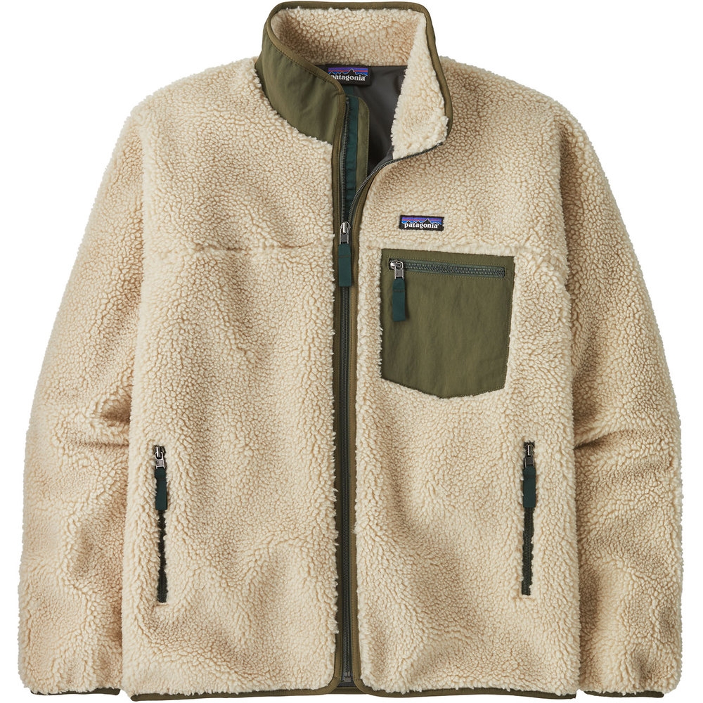 Patagonia Classic Retro-X Jkt Khaki 23057-DNBA fleeces en truien online bestellen bij Kathmandu Outdoor & Travel