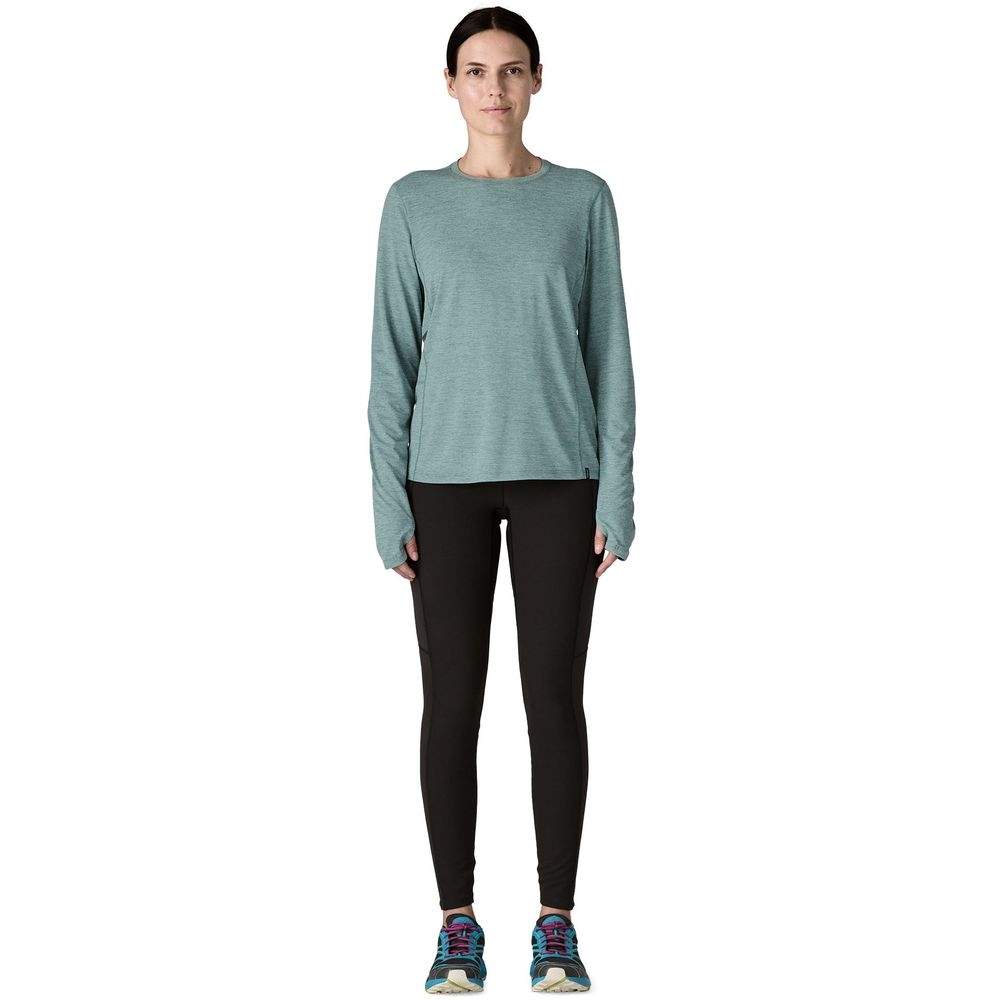 Patagonia L/S Cap Cool Sun Shirt Women's Nouveau Green - Blue Sage X-Dy 44795-NGBX shirts en tops online bestellen bij Kathmandu Outdoor & Travel