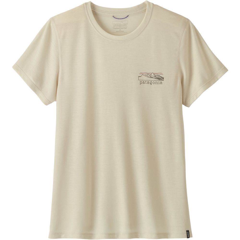 Patagonia Cap Cool Trail Shirt Women's - Stratapeaks Dyno White 23726-DYWH shirts en tops online bestellen bij Kathmandu Outdoor & Travel