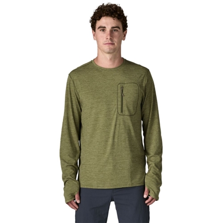 Patagonia  L/S Cap Cool Sun Shirt Caper Green - Buckhorn Green X 