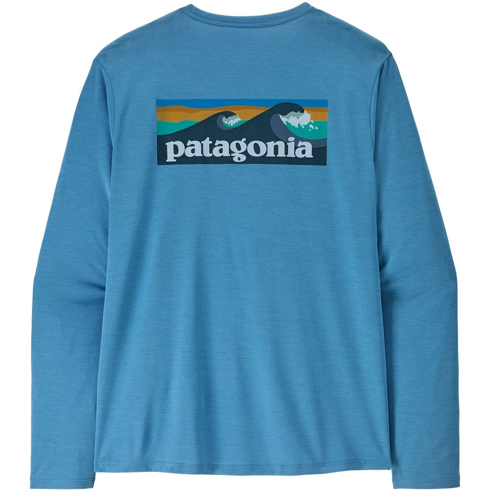 Patagonia L/S Cap Cool Daily Shirt - Boardshort Logo Shore Blue - Light Shore Blue  45457-SHRX shirts en tops online bestellen bij Kathmandu Outdoor & Travel