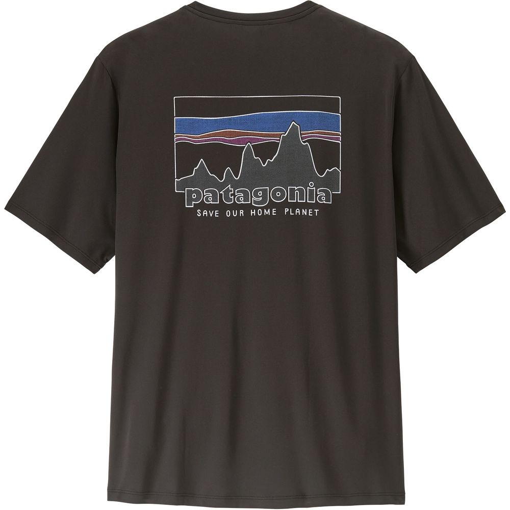 Patagonia Cap Cool Daily Shirt - '73 Skyline Black 45478-BLK shirts en tops online bestellen bij Kathmandu Outdoor & Travel