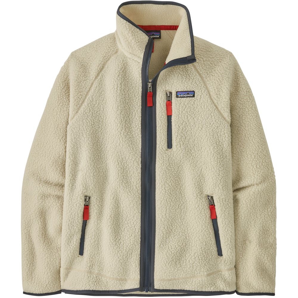 Patagonia Retro Pile Jkt Pelican w/Smolder Blue 22801-PNSM fleeces en truien online bestellen bij Kathmandu Outdoor & Travel