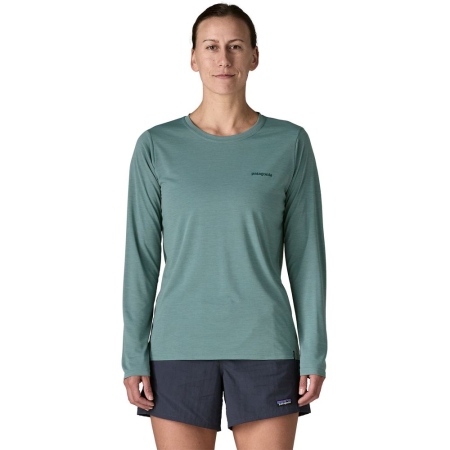 Patagonia  Cap Cool Daily Shirt Women's - Boardshort Logo Blue Sage - Light Blue Sage X- 
