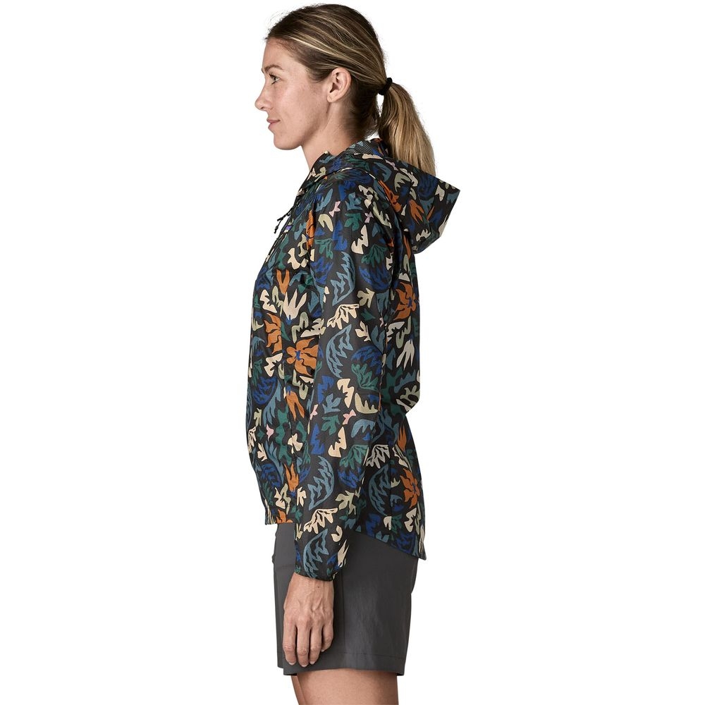 Patagonia Houdini Jkt Women's Kaleido: Black 24147-KALB jassen online bestellen bij Kathmandu Outdoor & Travel