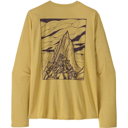 Patagonia  L/S Cap Cool Daily Shirt - Cloud Crag Limestone Yellow - Light Limes